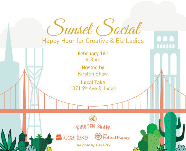 Sunset Social Happy Hour for Creative & Entrepreneurial Ladies