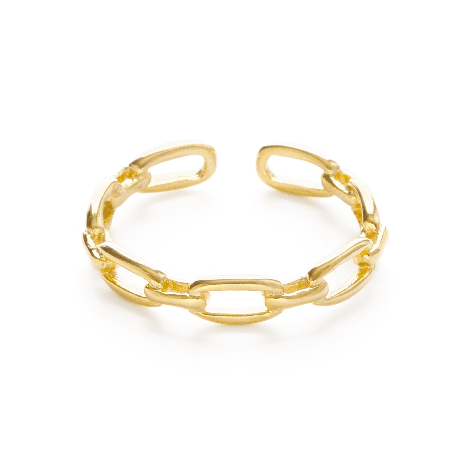Chain Link Ring Gold