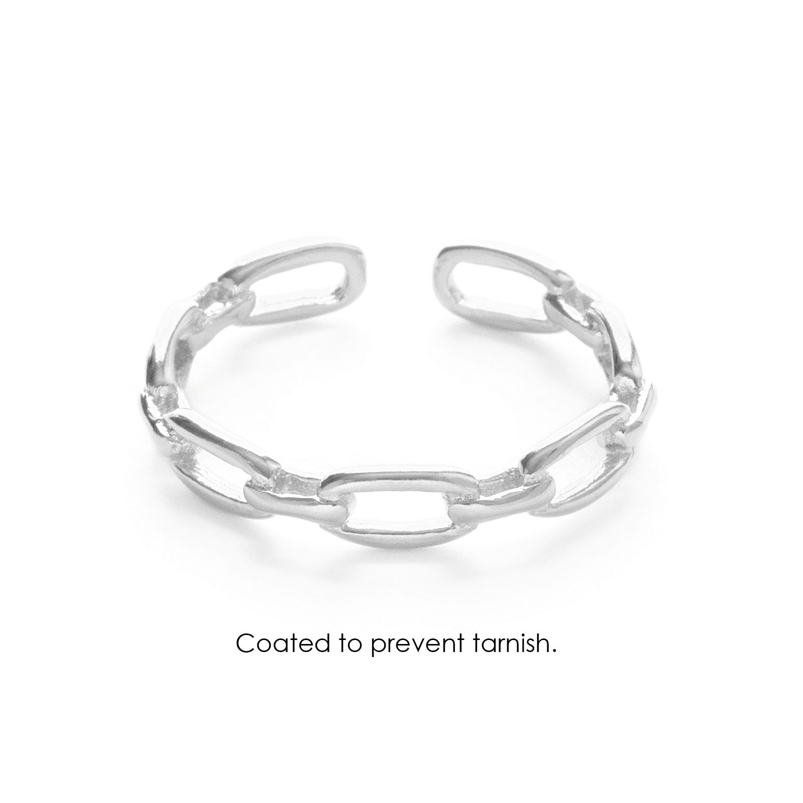 Chain Link Ring Silver