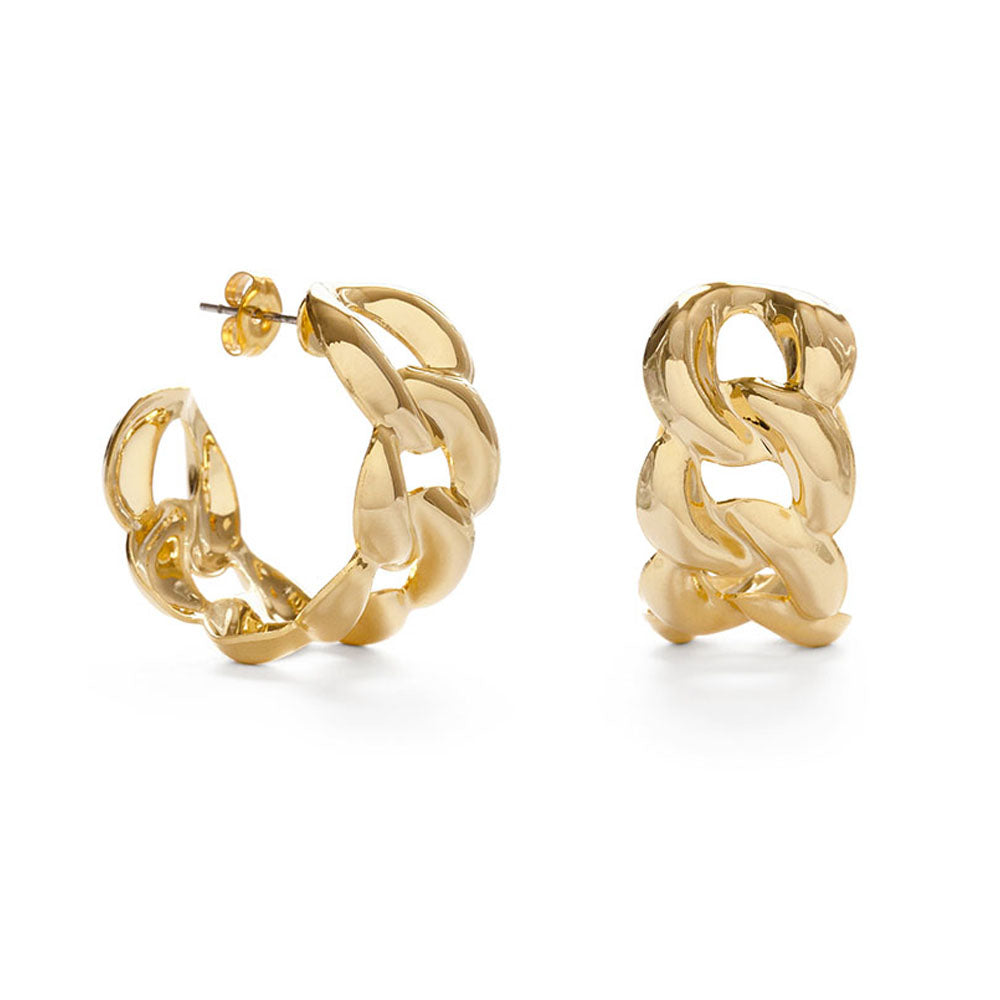 Chunky Chain Link Hoops