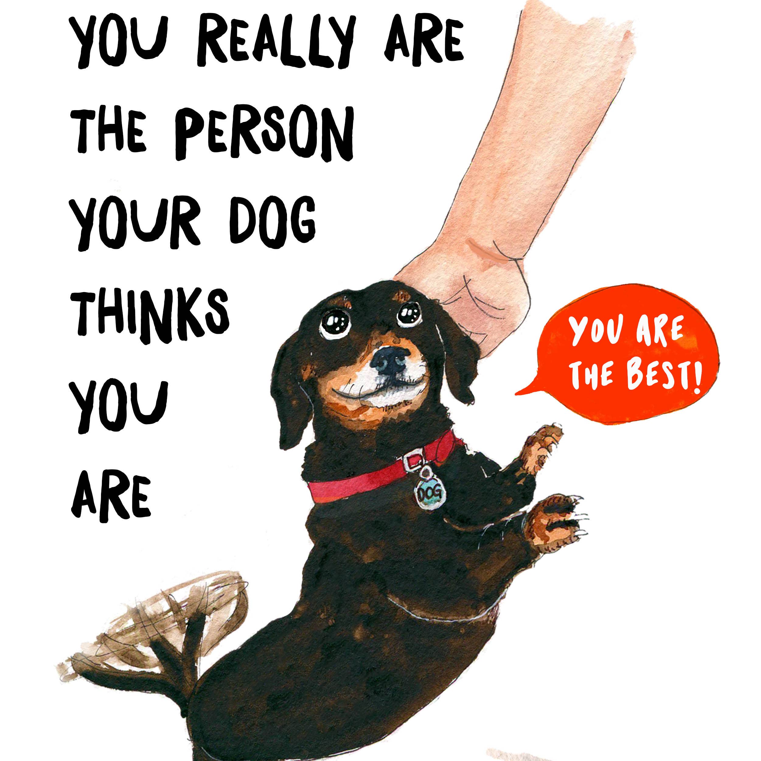 Best Dog Person Card