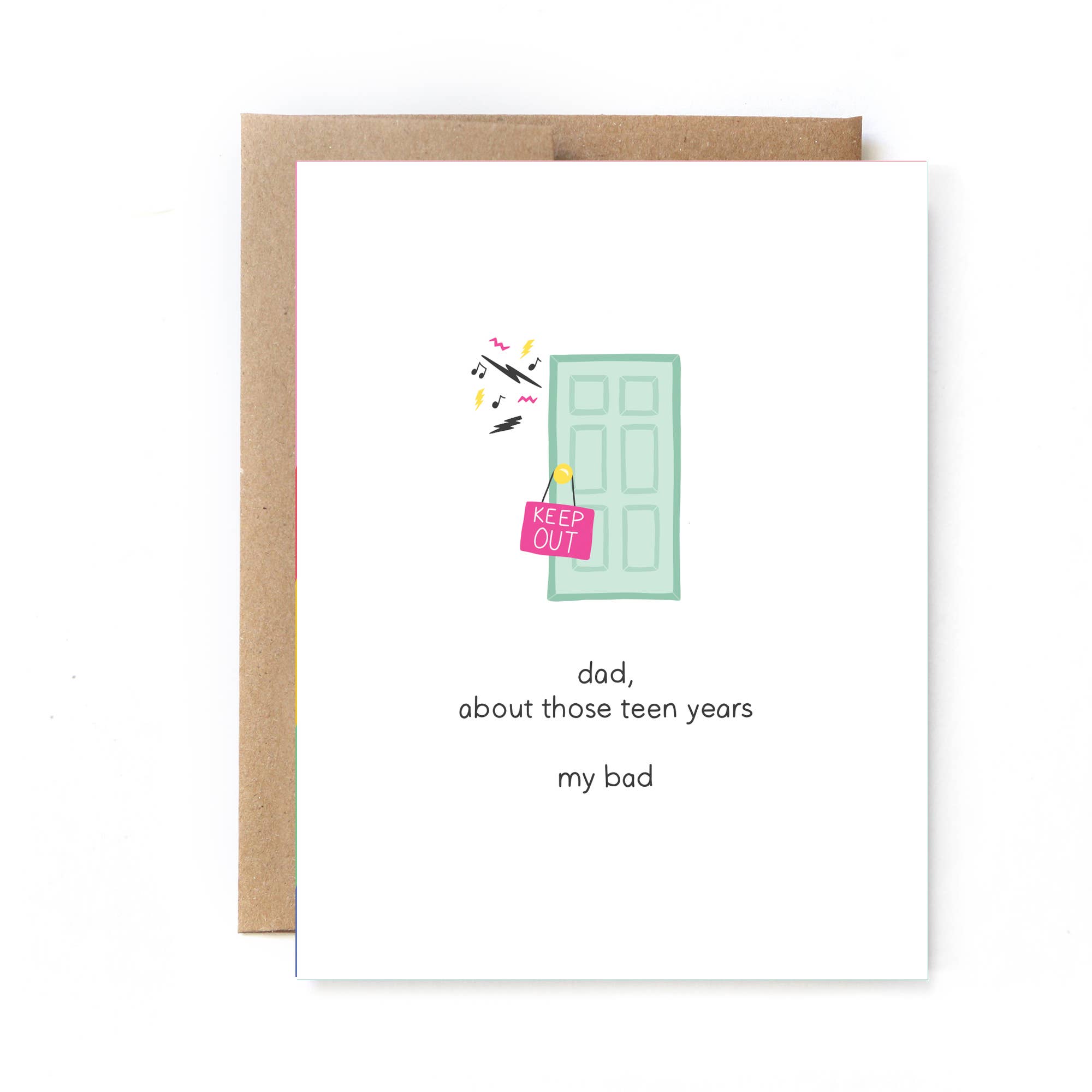 Teen Years Fathers Day Card