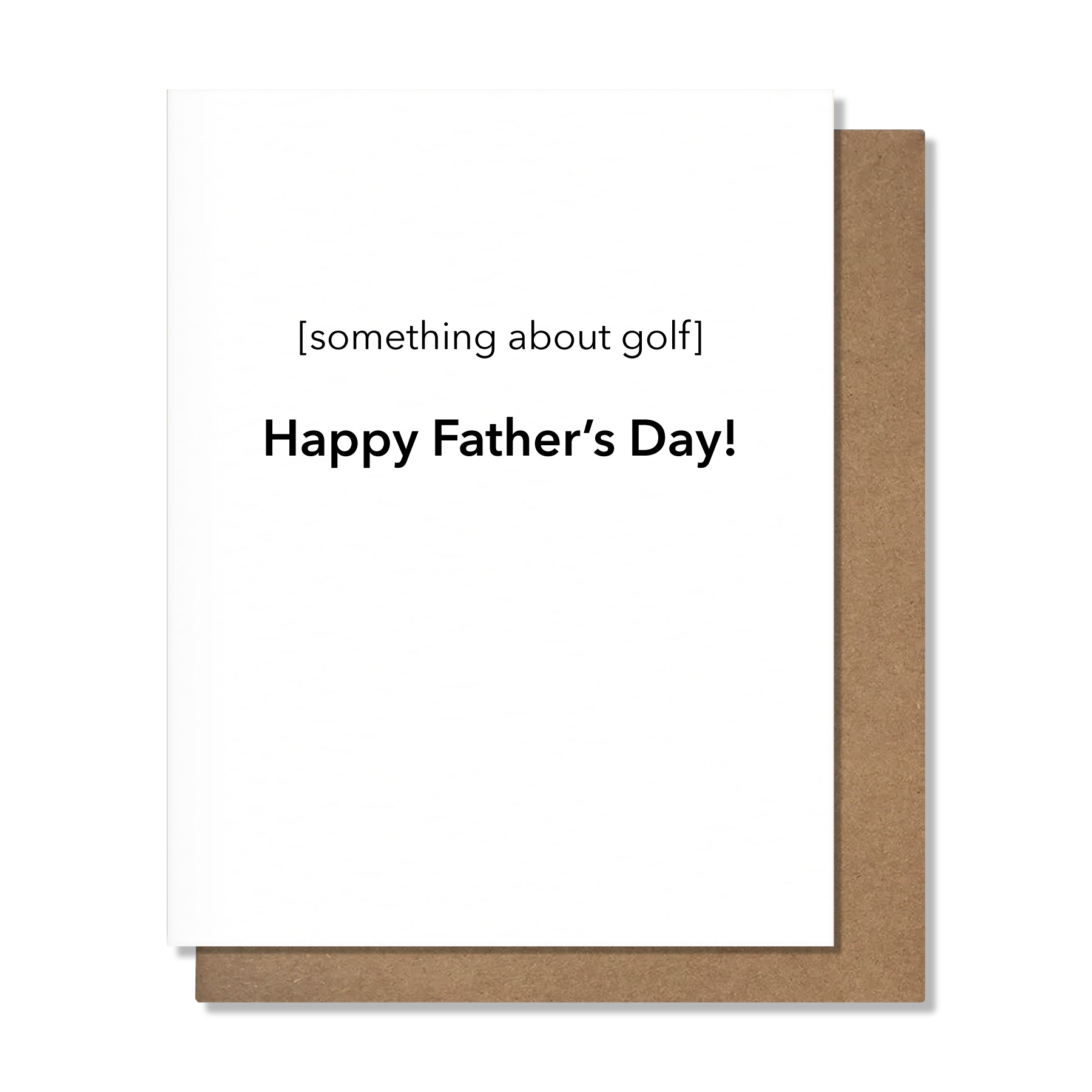 About Golf Fathers Day Card