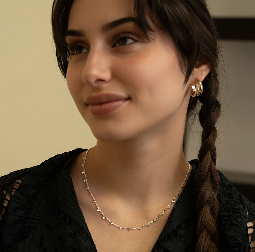 Tiny Dot Chain Necklace