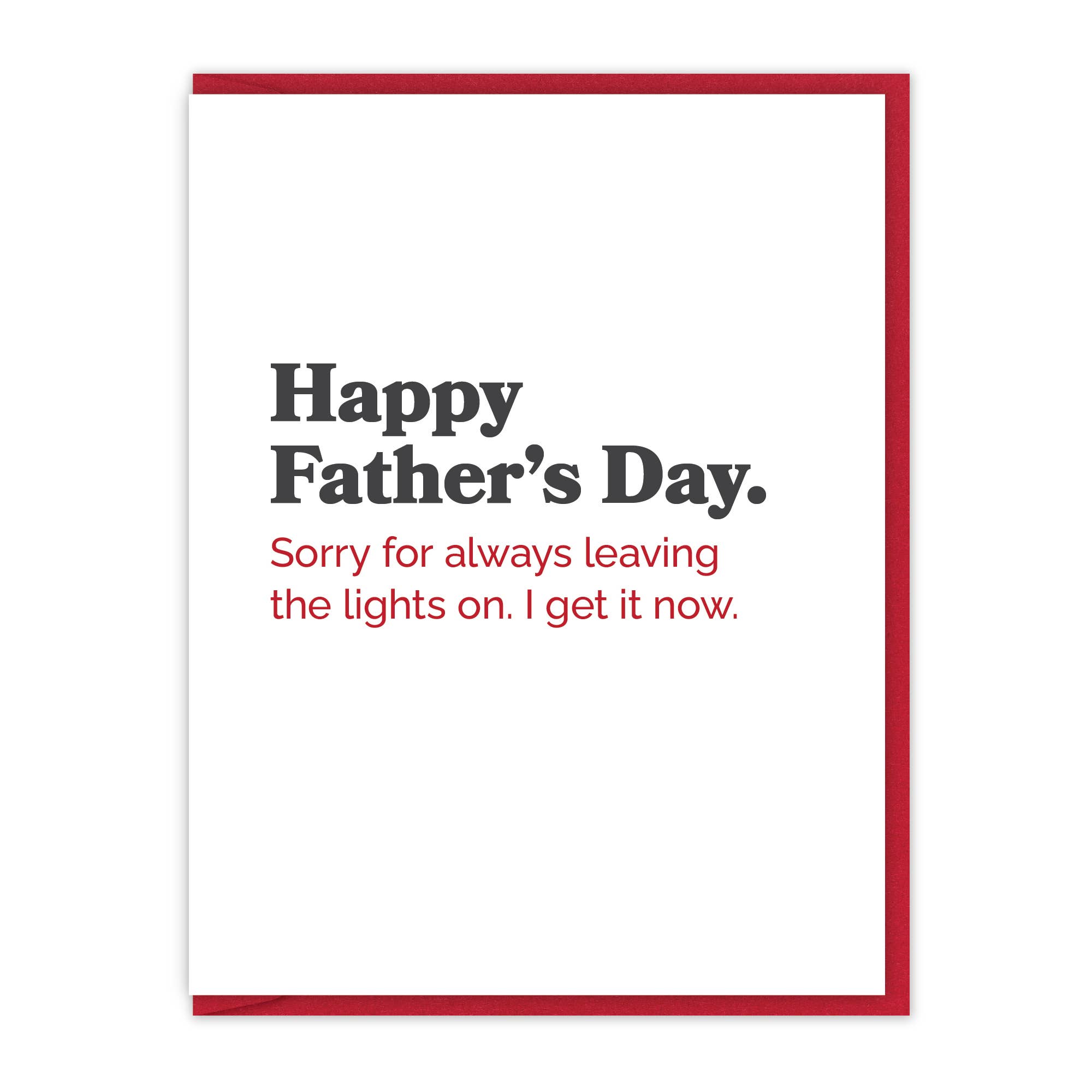 Lights on Fathers Day Card
