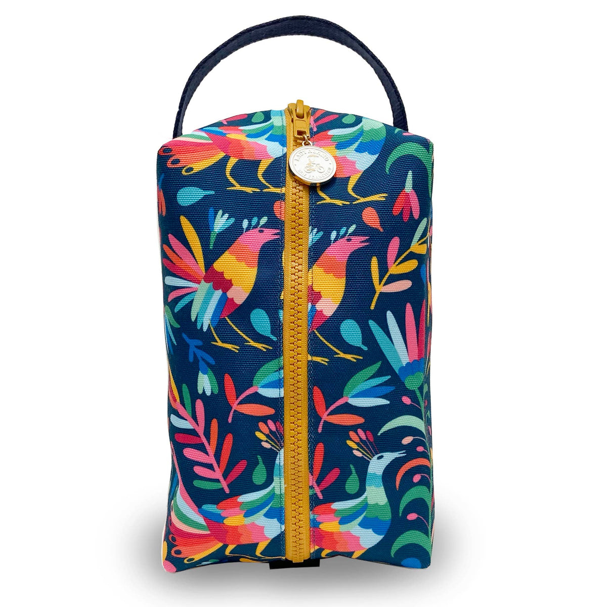 Canvas Dopp Kit - Otomi Indigo