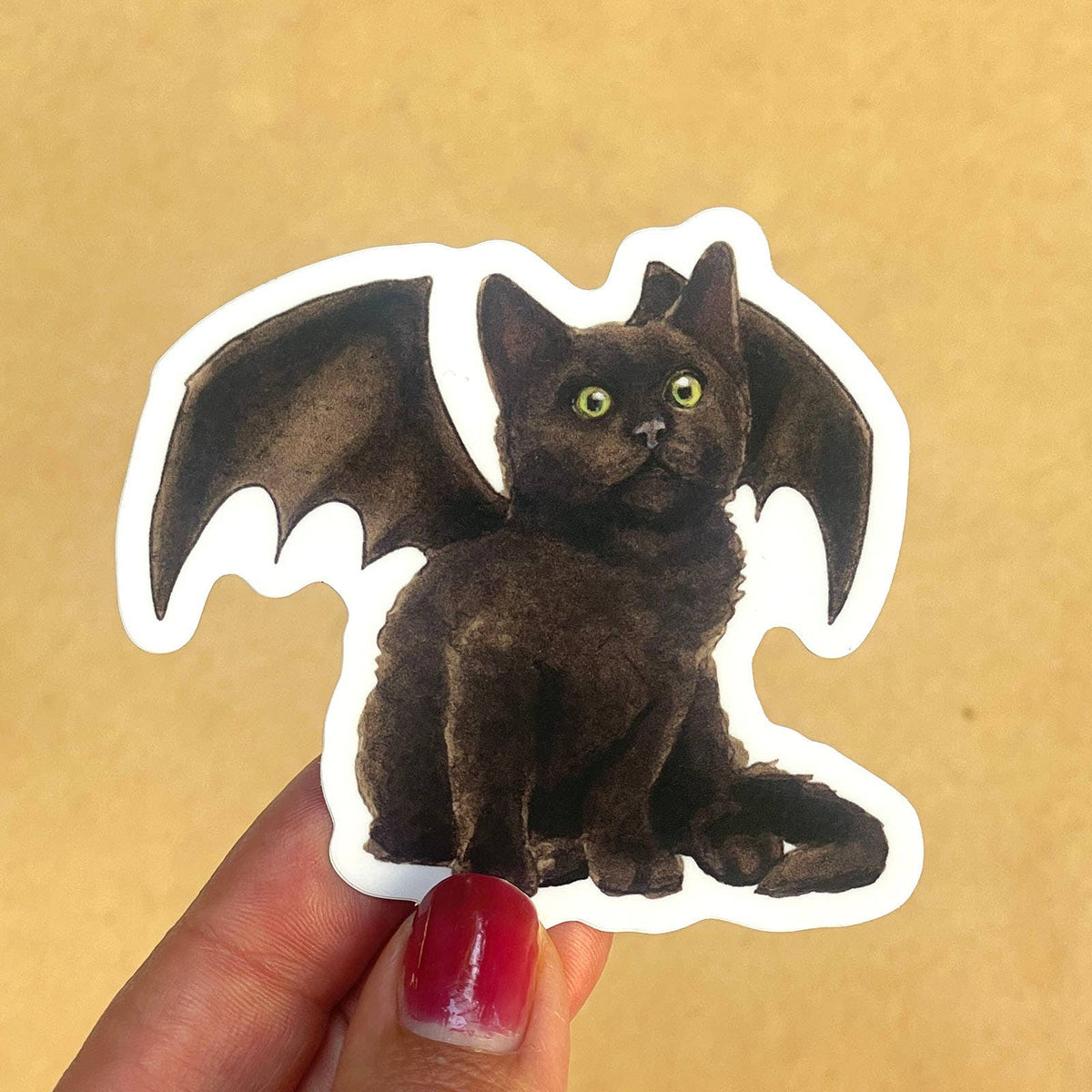 Bat Kitten Sticker