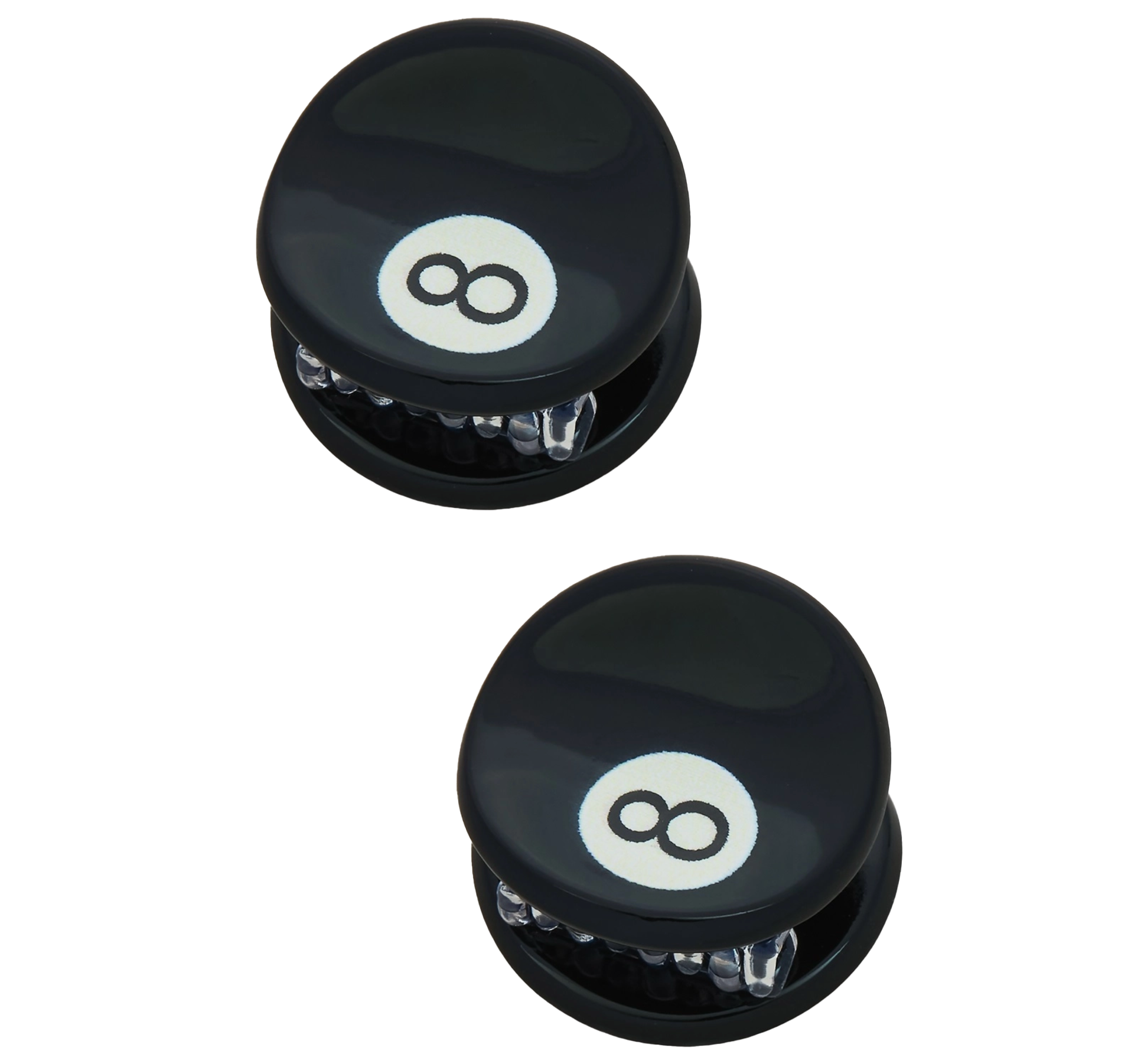 Magic 8-ball mini hair claws
