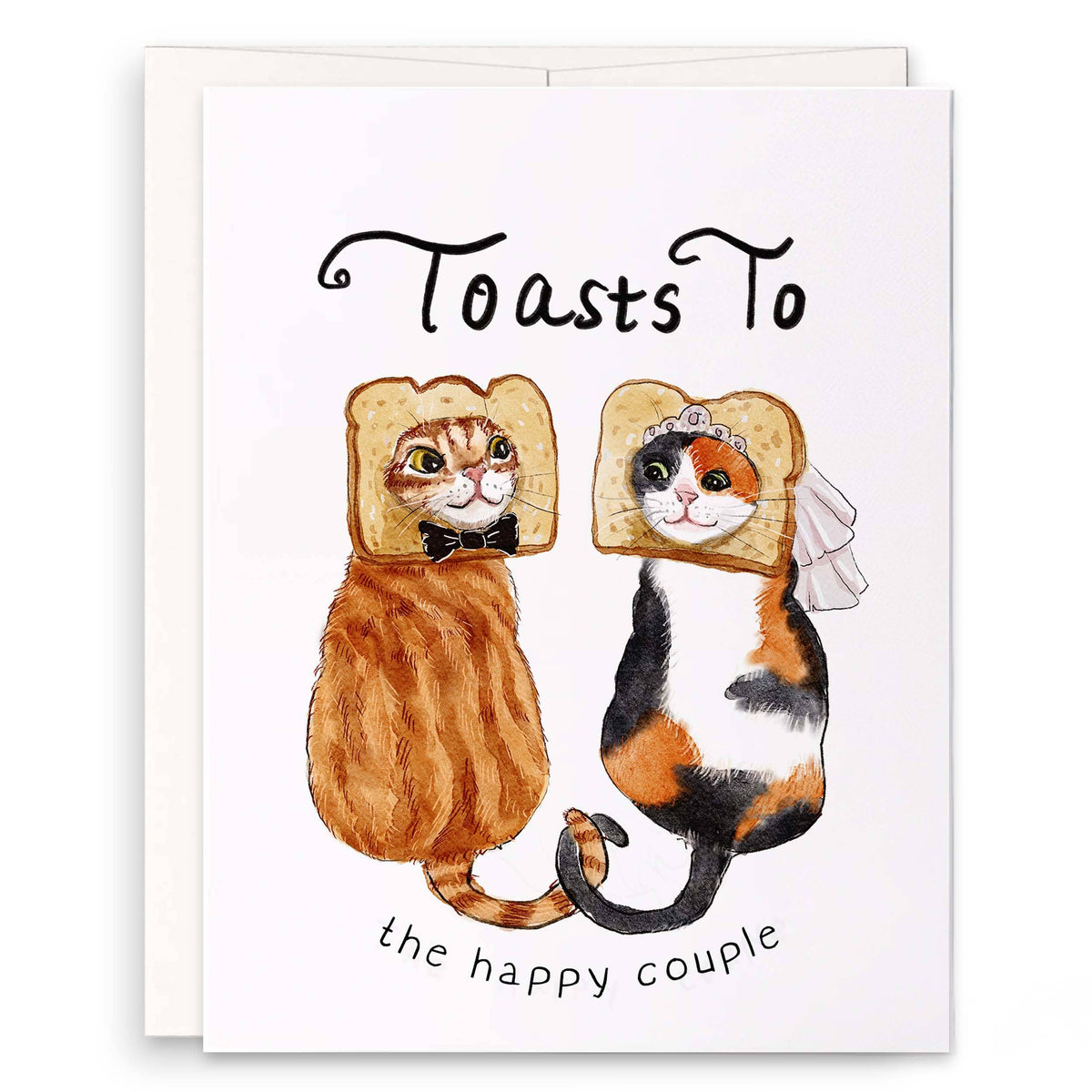 Wedding Toast Cats Card