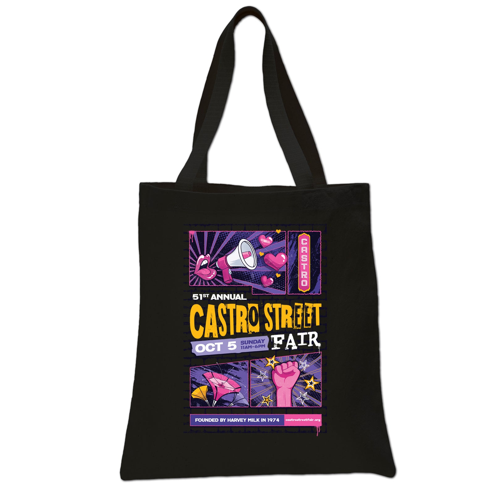 Official 2025 Castro Street Fair Tote Bag