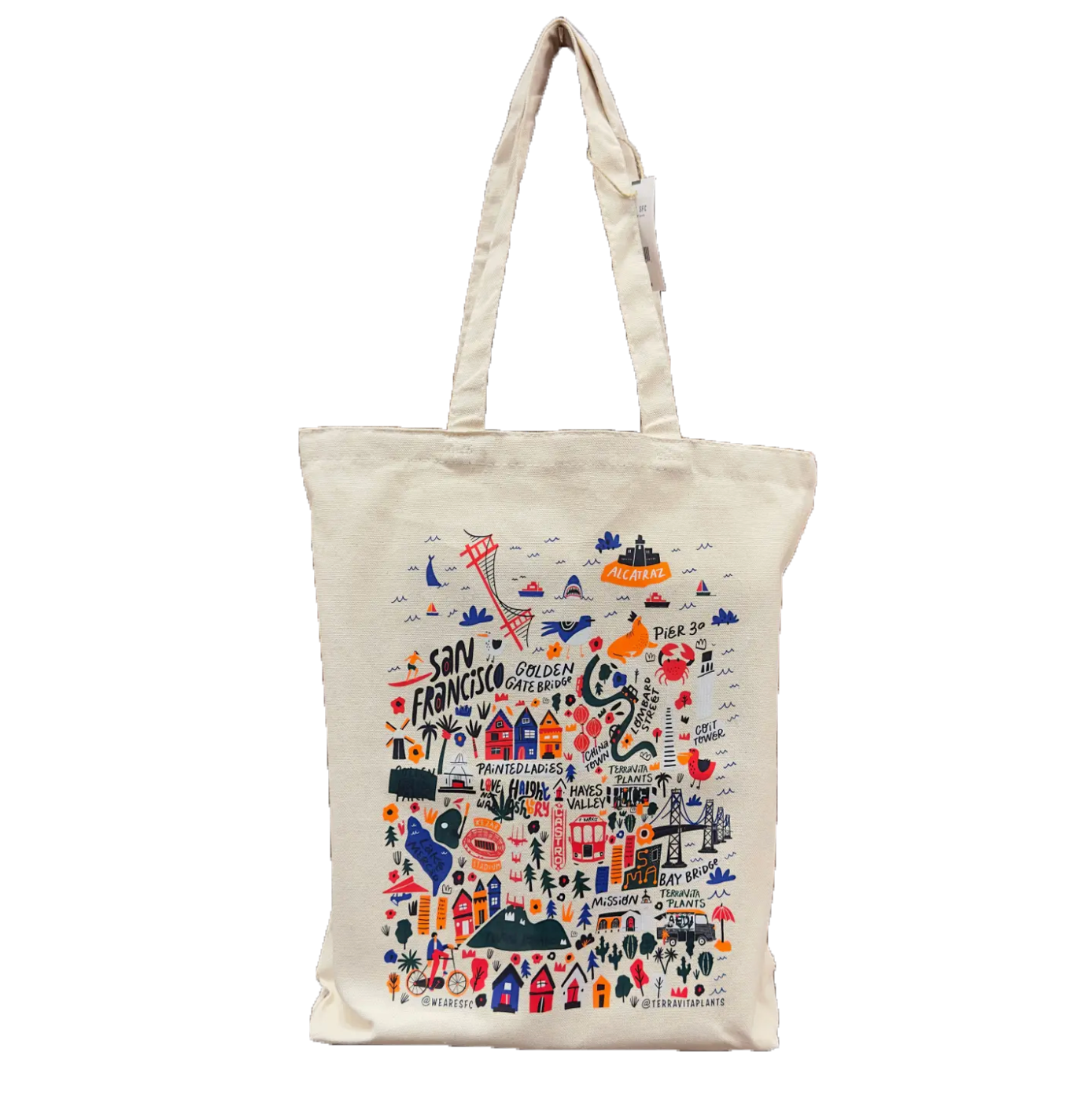 Cartoon Map tote