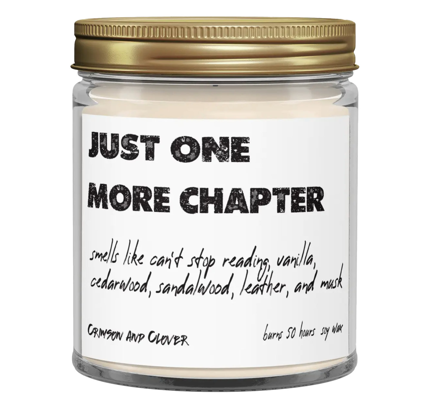 Just one more chapter candle