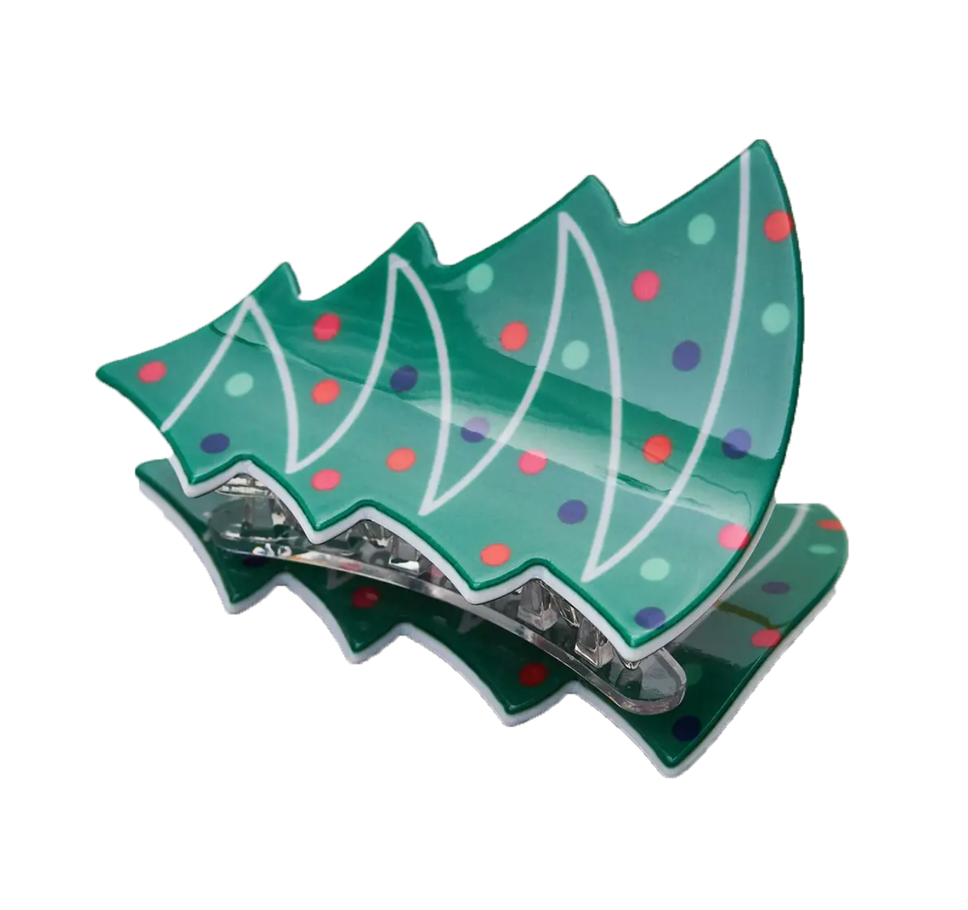 Christmas Tree-Shaped hair claw