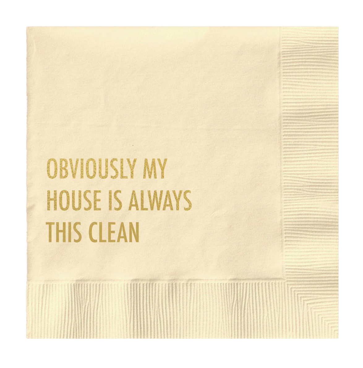Obviously Clean Cocktail Napkin