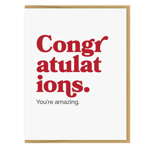 Congrats Amazing card