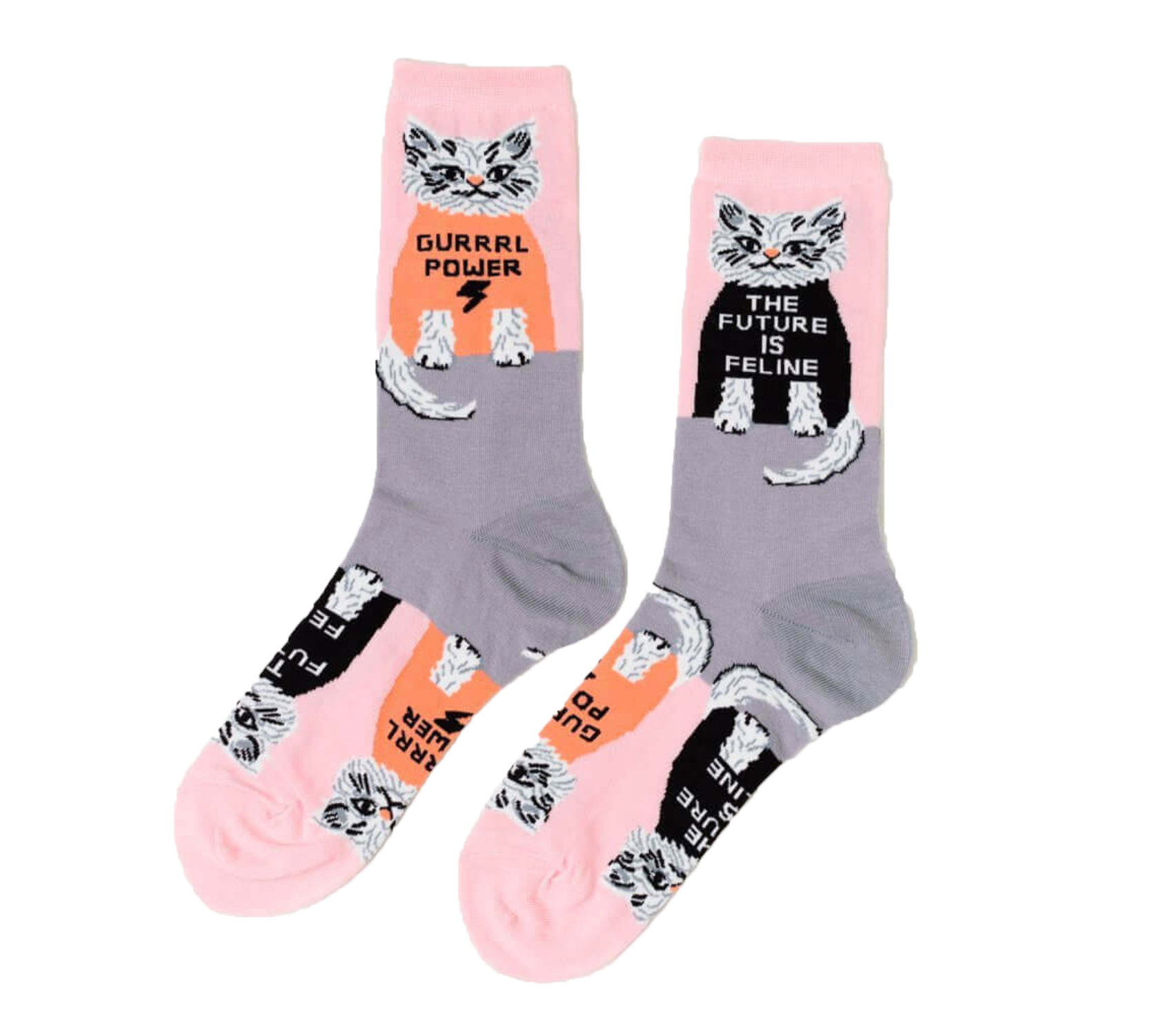 Future is Feline socks Women