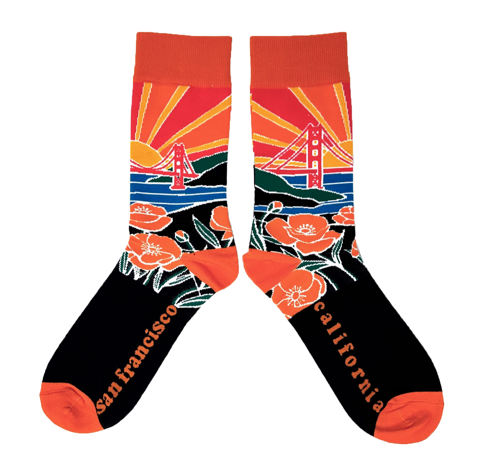 Poppies and Sunshine Men's socks