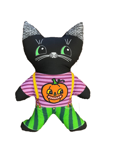 Halloween Kitty pillow