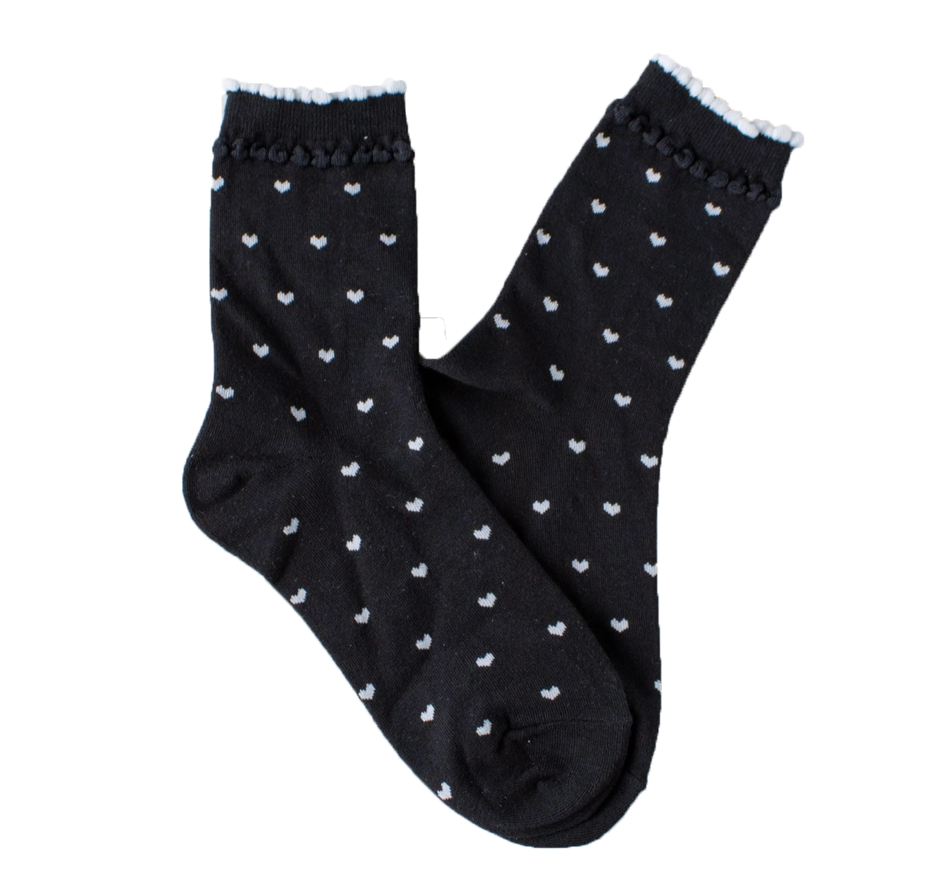 Heart socks - Black & White