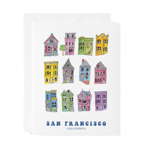 Victorian Houses greeting card