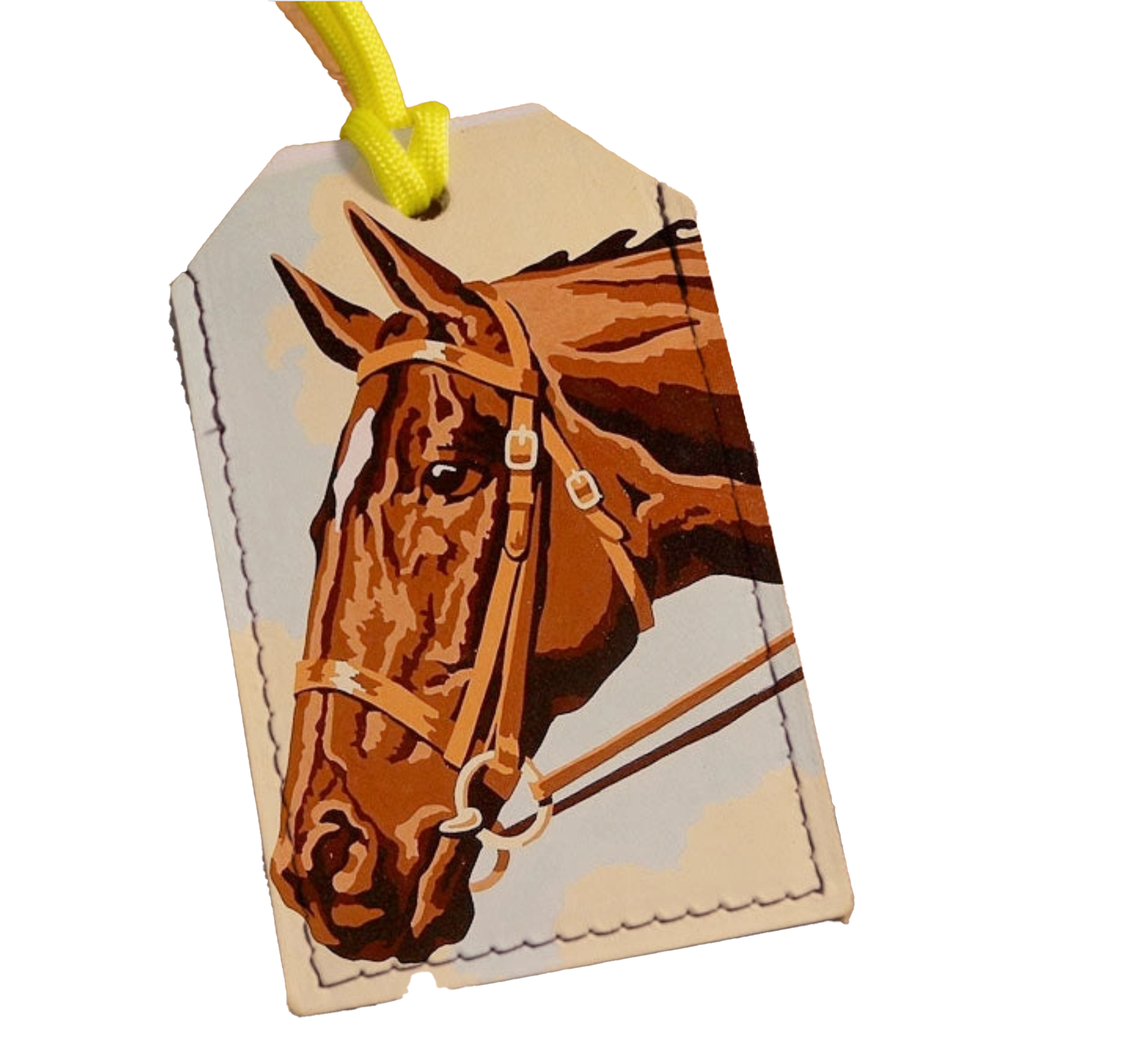 Horse luggage tag