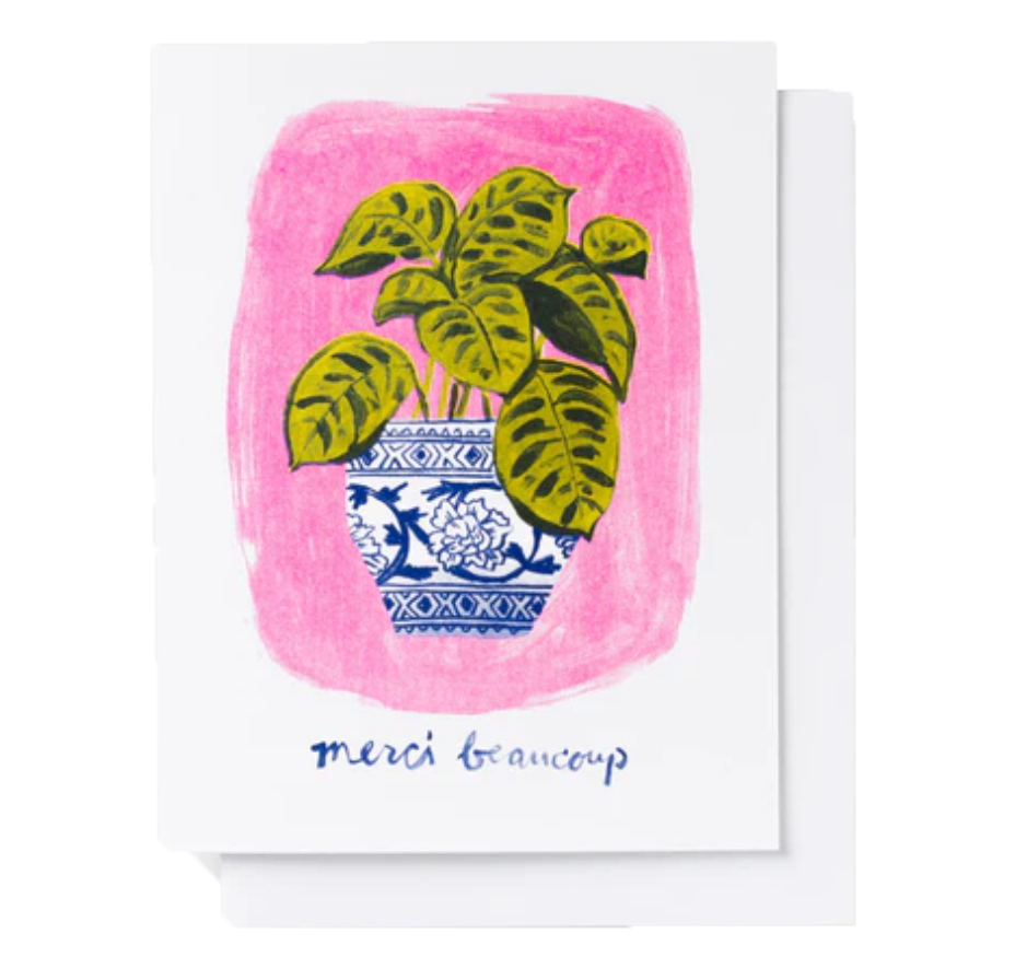 Merci Beaucoup greeting card / card pack