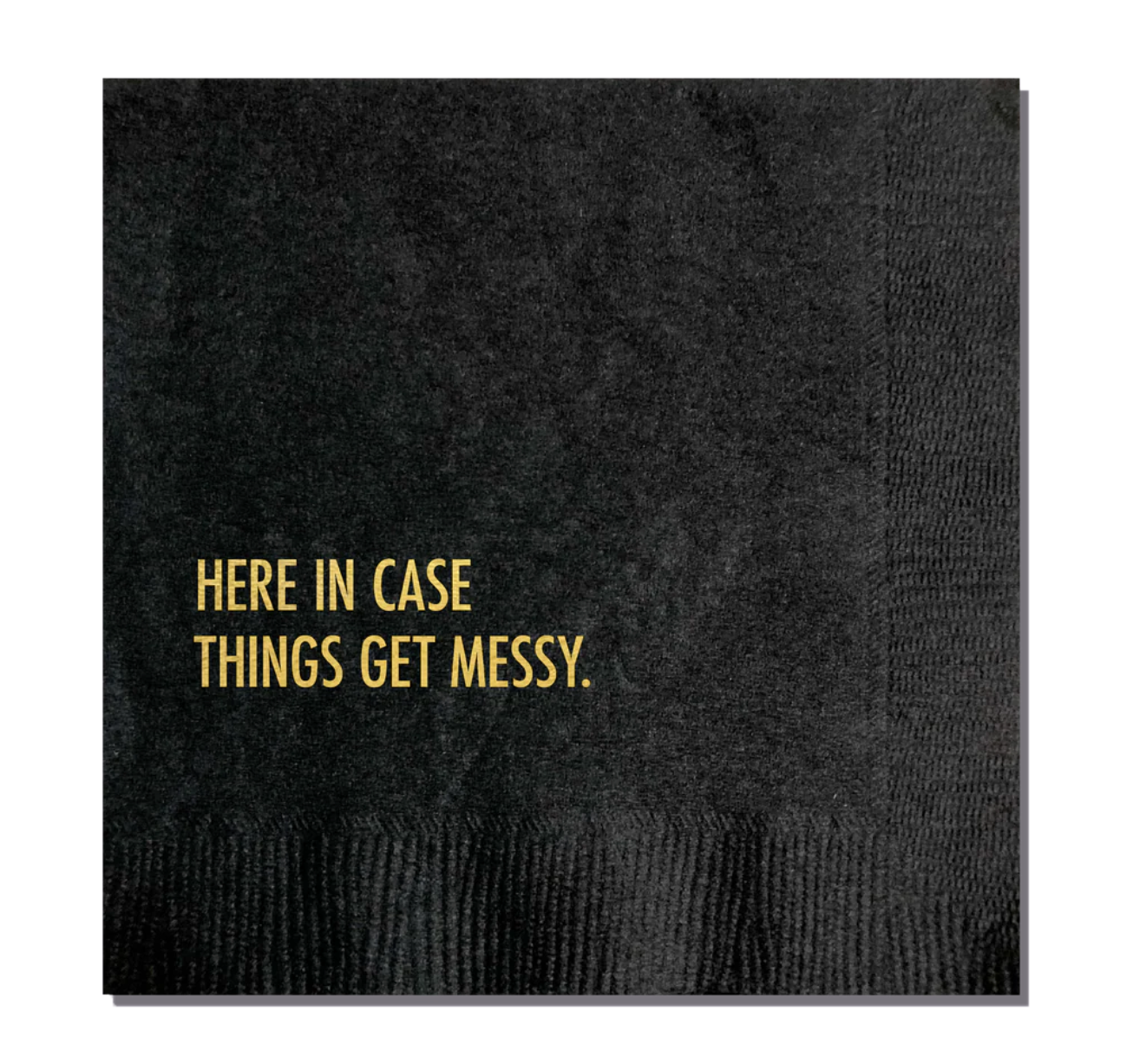 Get Messy cocktail napkins