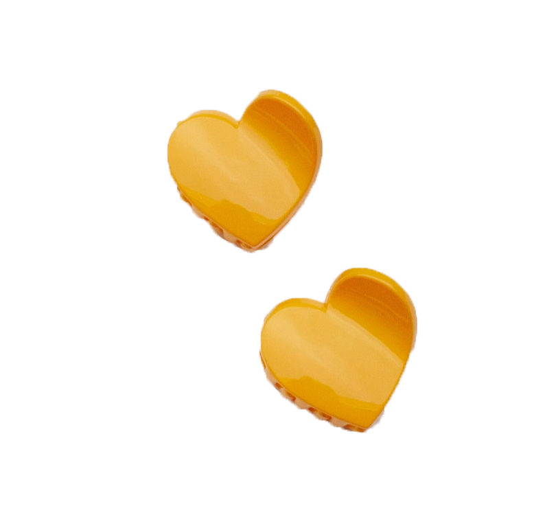 Hearts Mini Claws - Yellow