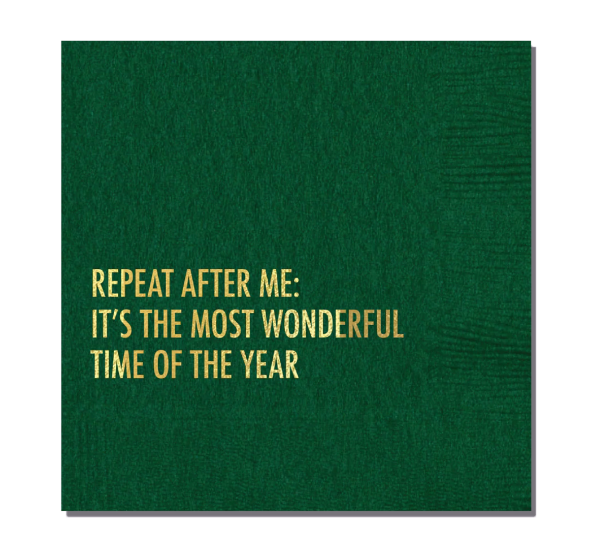 Most Wonderful Time cocktail napkin