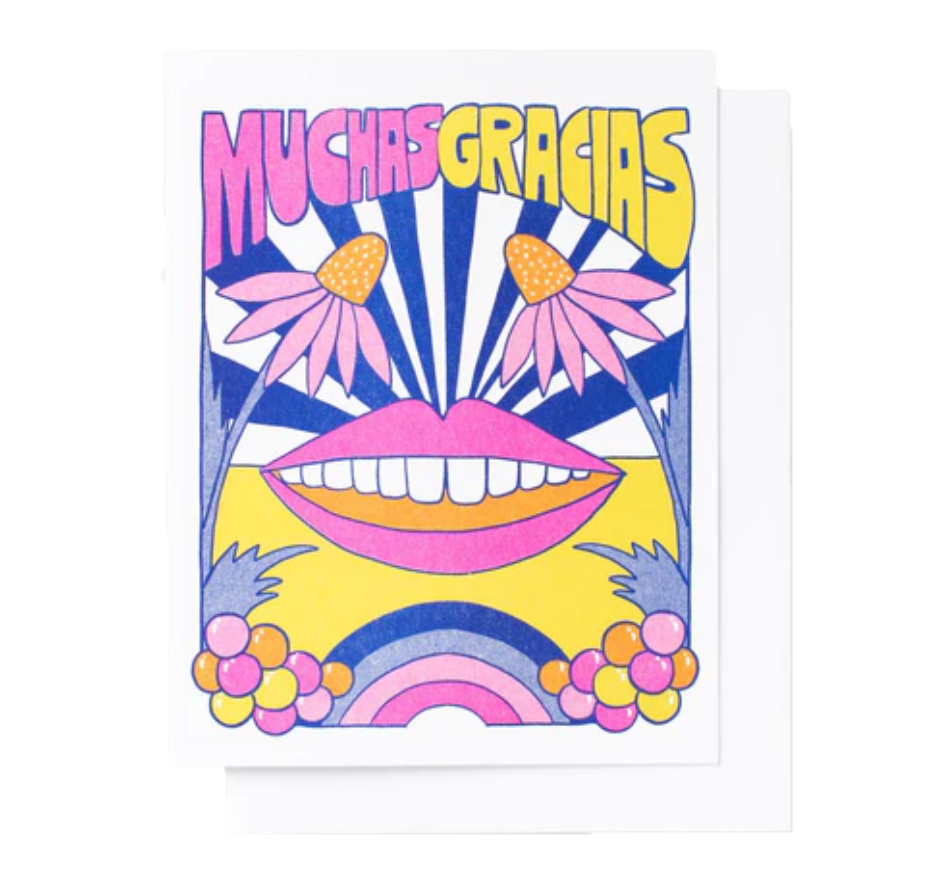 Muchas Gracias greeting card / card pack