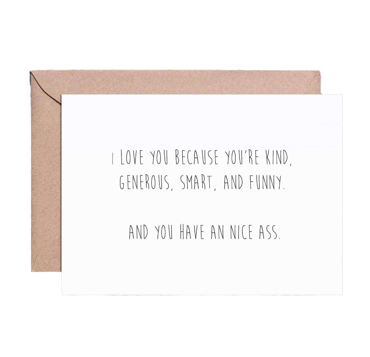Nice Ass greeting card