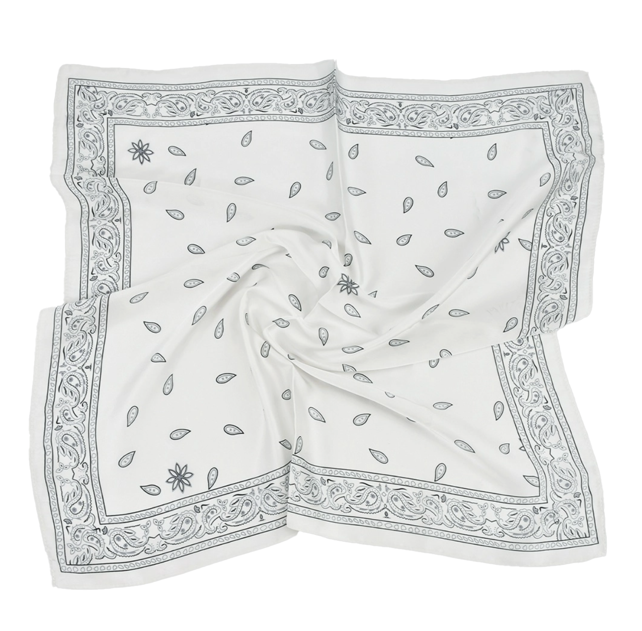 Paisley scarf - White