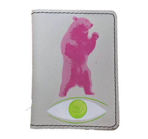 Pink Bear Card Holder