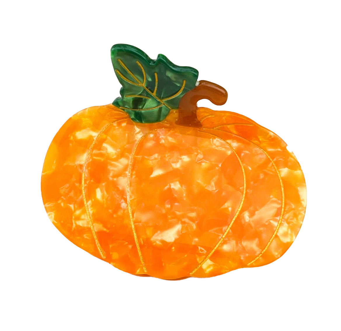 Pumpkin Marbled Orange Hair Claw