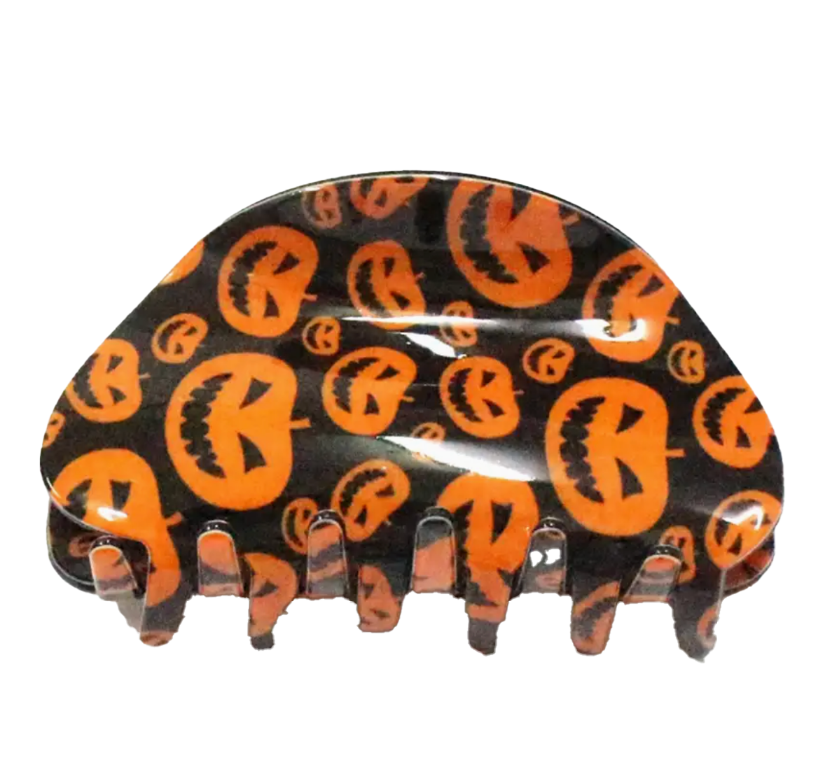 Pumpkin Print hair claw