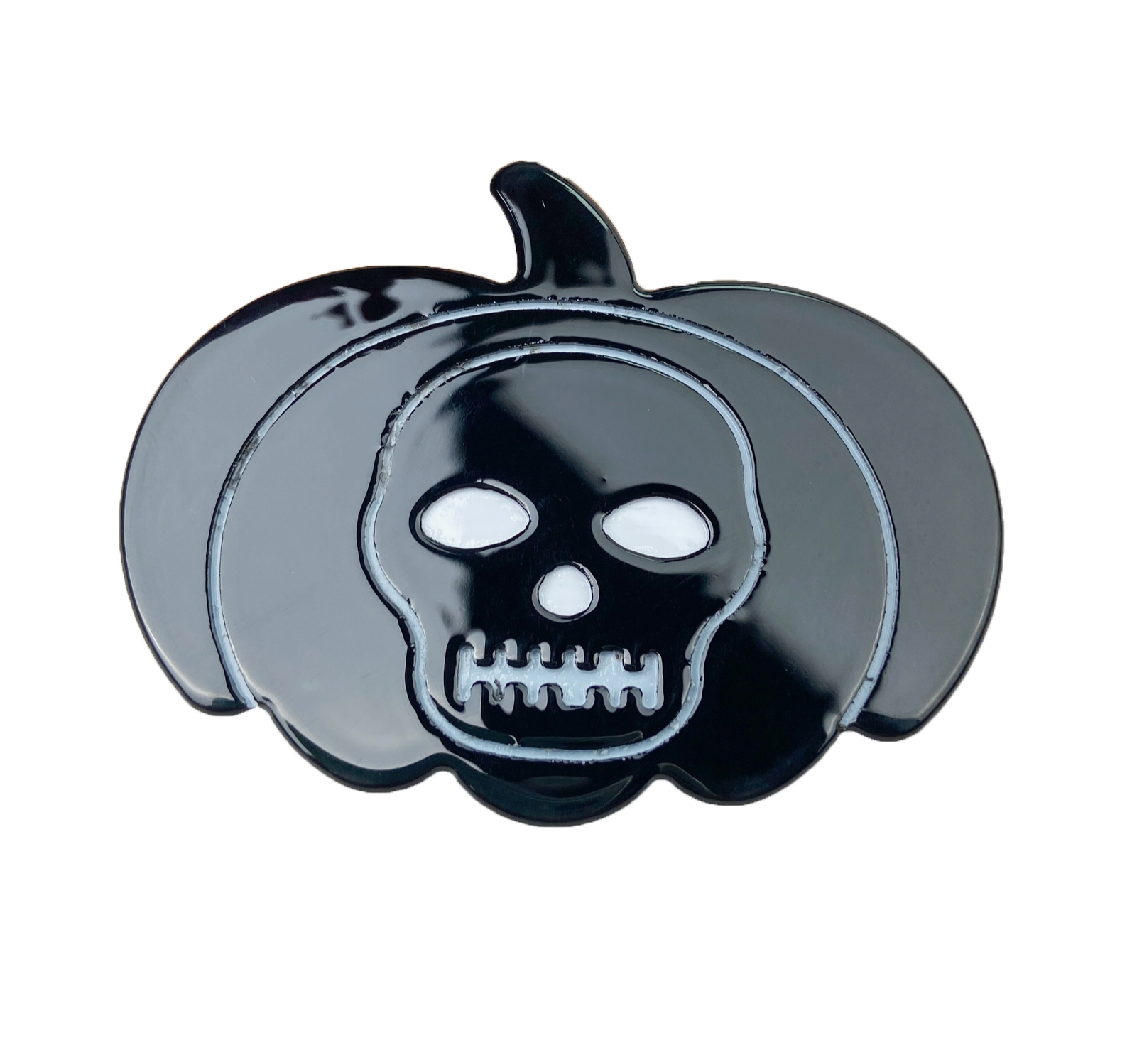 Pumpkin Skull Hair Clip