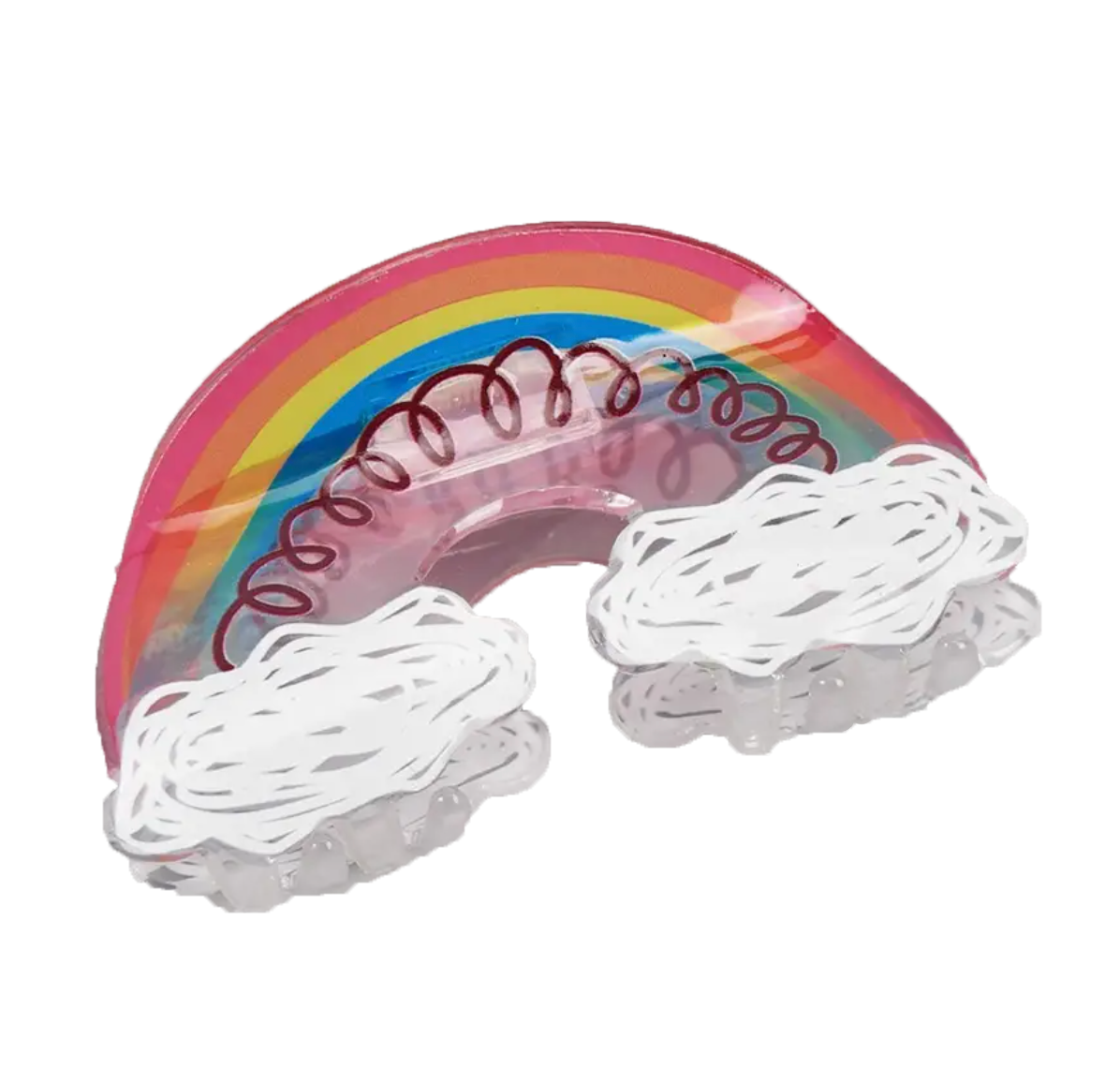 Scribble Rainbow hair claw