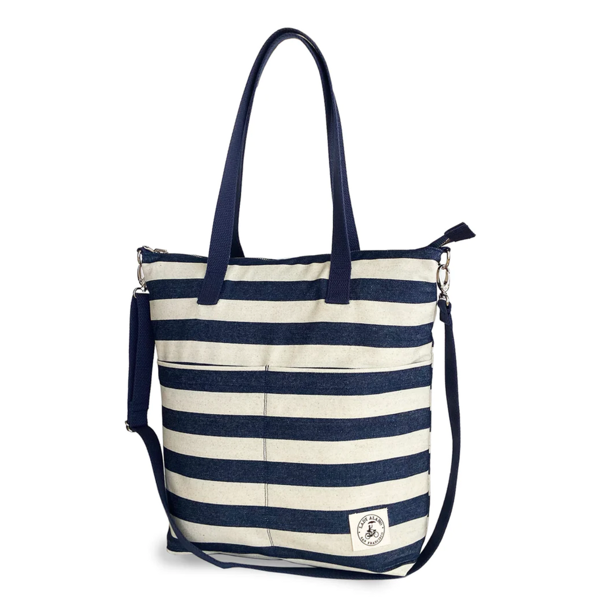 Aria Reversible Messenger Bag - Broad Stripe/Navy