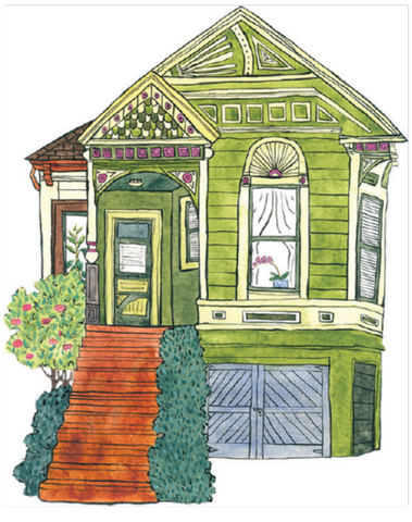 Green House Greeting Card