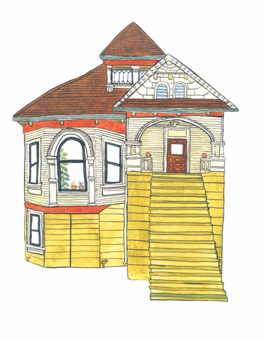 Goldenrod House Greeting Card