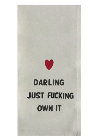 Own It tea towel