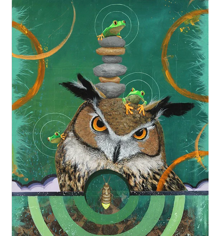 Night of the Fireflies Art Print