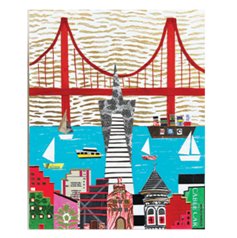 Golden Gate Bridge Wood Mounted Print