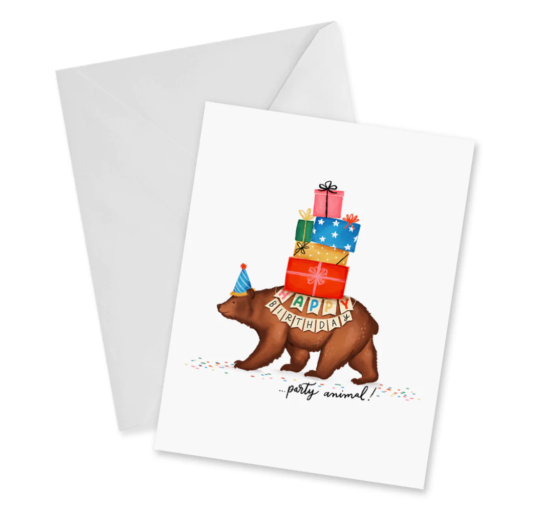 Birthday Bear Greeting Card