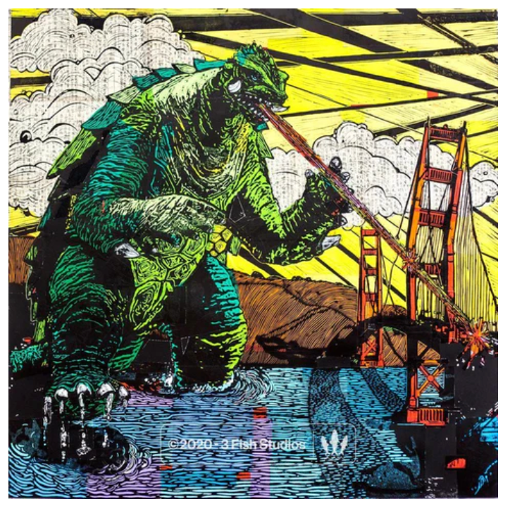 Gamera art print - Classic