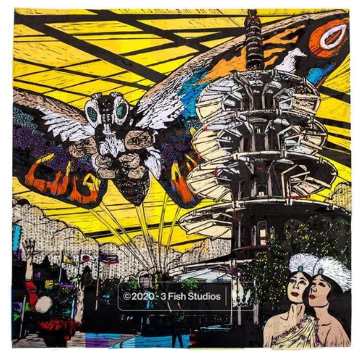 Mothra art print - Classic