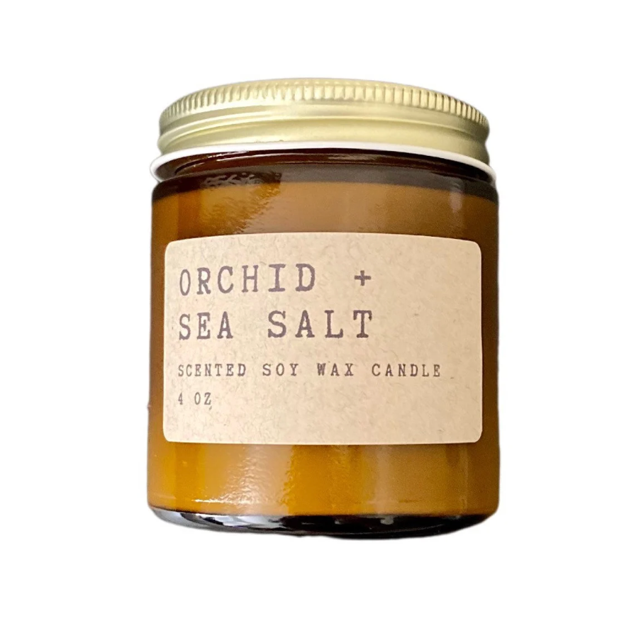Orchid + Sea Salt Soy Wax candle