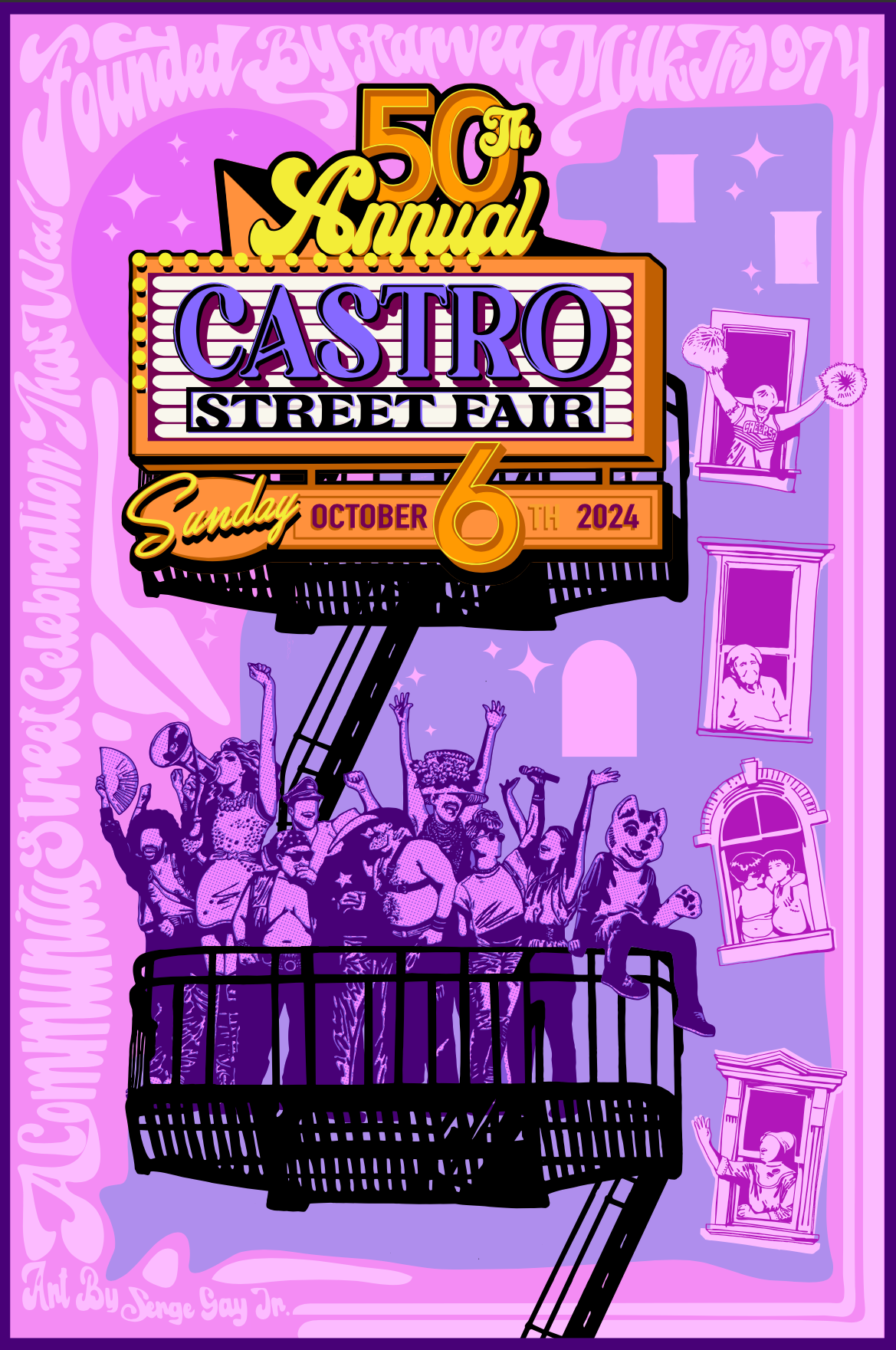 Official 2024 Castro Street Fair Poster