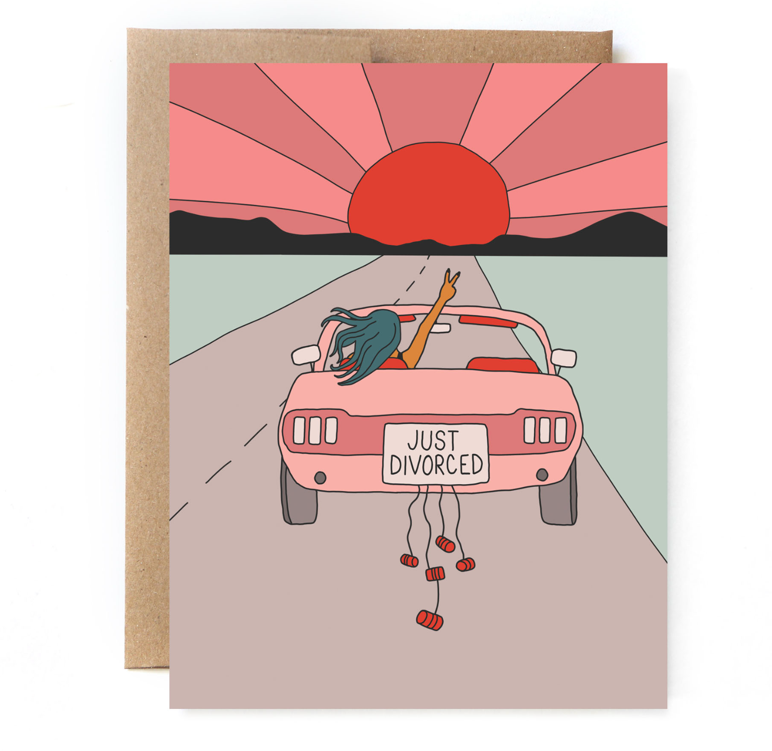 Just Divorced Greeting Card