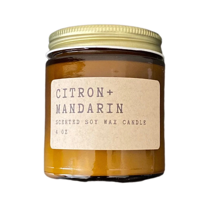 Citron Mandarin Soy Wax candle